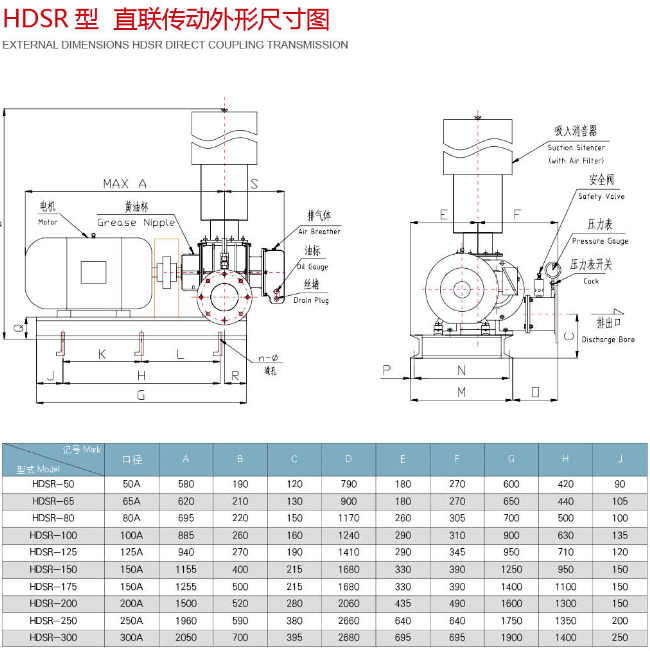 羅茨風(fēng)機(jī)（直聯(lián)傳動）